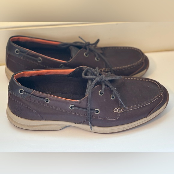 Timberland with Ortholite Dark Brown Men’s Boat Shoes - Picture 1 of 8